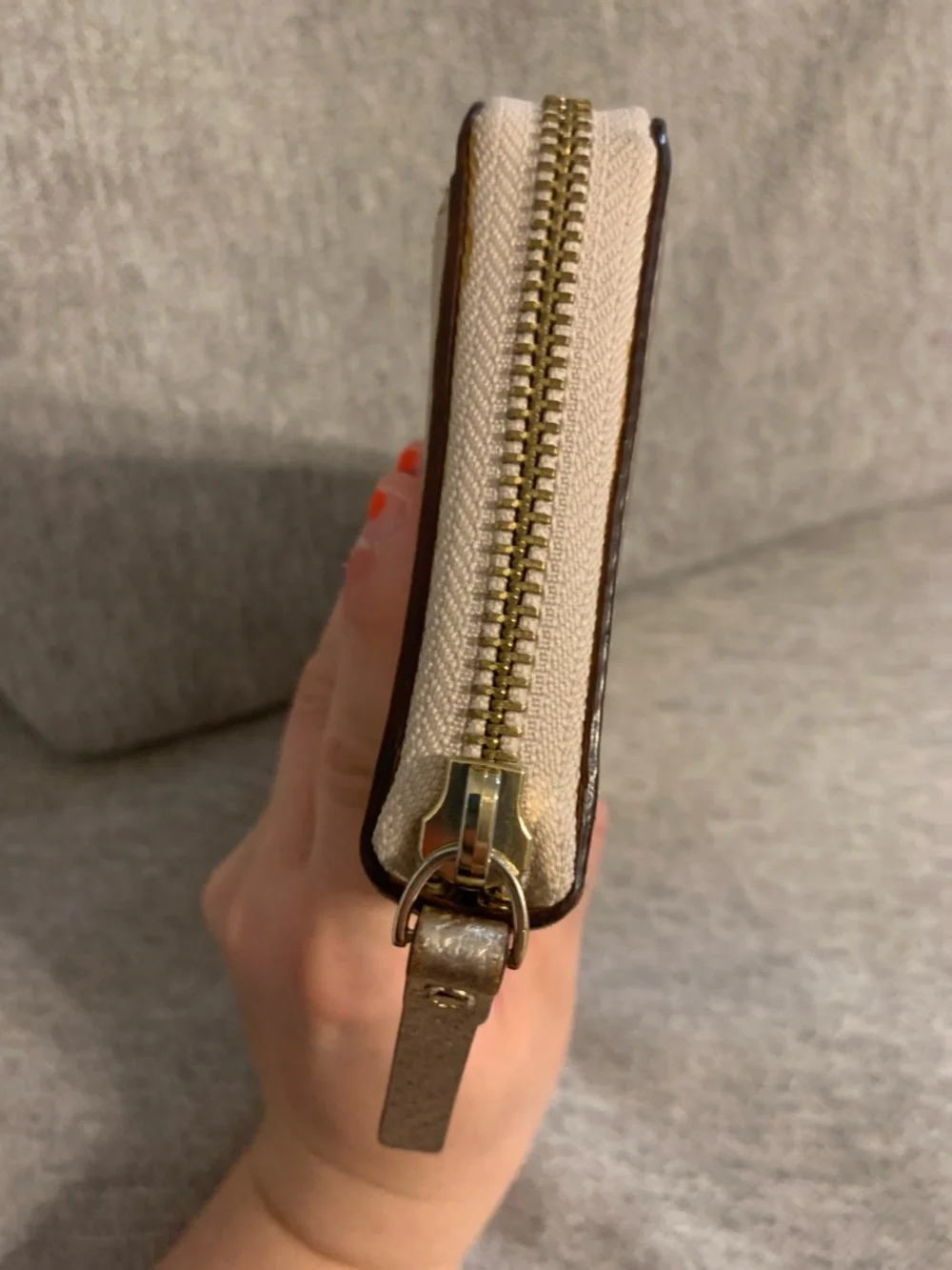 Kate Spade New York Wellesley Neda Metallic Rose Gold Leather Long Zip Wallet - Picture 5 of 16